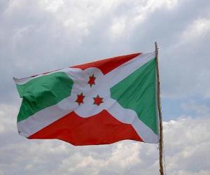 yapboz Burundi Bayrağı